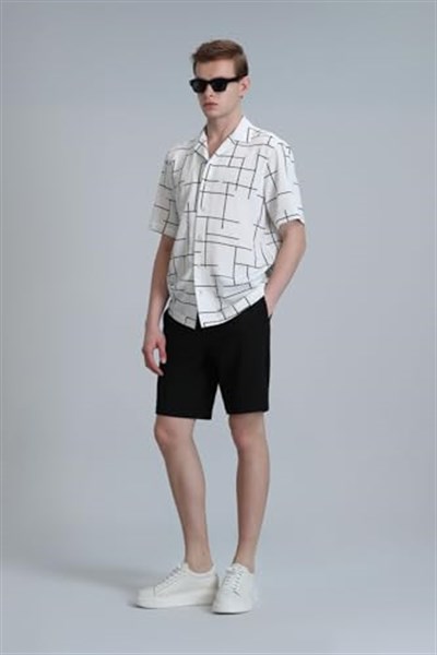 Danıel Spor Erkek Chino Şort Slim Fit Lacivert
