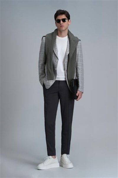 Dany Spor Erkek Blazer Ceket Slim Fit Gri 50