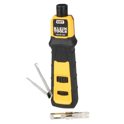 Darbeli matkap aleti, 66/110 bıçak, yaylı, süngü stilli MIM, çevirmeli ve kilitli, DATA Punchdown Klein Tools VDV427-300