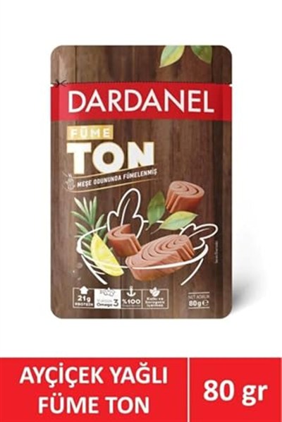 Dardanel Ayçiçek Yağlı Füme Ton Poşet 80 gr