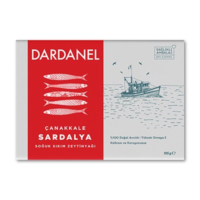 Dardanel Zeytinyağlı Çanakkale Sardalya 105 gr