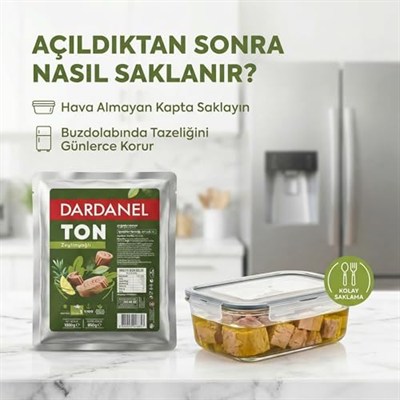 Dardanel Zeytinyağlı Klasik Ton Balığı 1 Kg – Büyük Boy Paket – Profesyonel Mutfak & Toplu Tüketim
