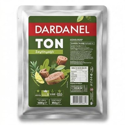 Dardanel Zeytinyağlı Klasik Ton Balığı 1 Kg – Büyük Boy Paket – Profesyonel Mutfak & Toplu Tüketim