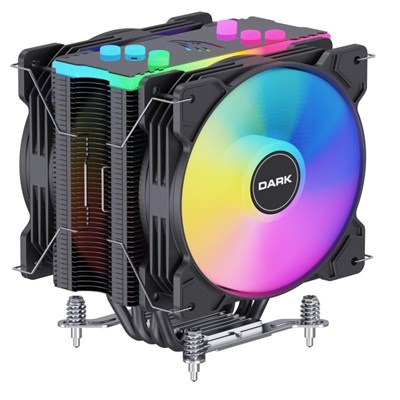 Dark Freezer X129 2xAddresseble RGB LED Fanlı Kule Tipi Soğutucu (DKCCX129)