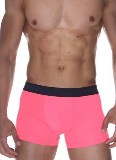 Darkzone Erkek Neon Pembe Pamuklu Likralı Boxer Neon Pembe 2XL