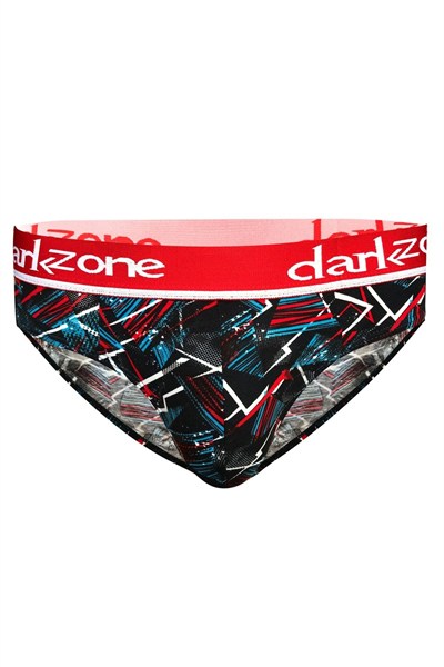 Darkzone Erkek Renkli Çizgi Desenli Lastikli Slip-1