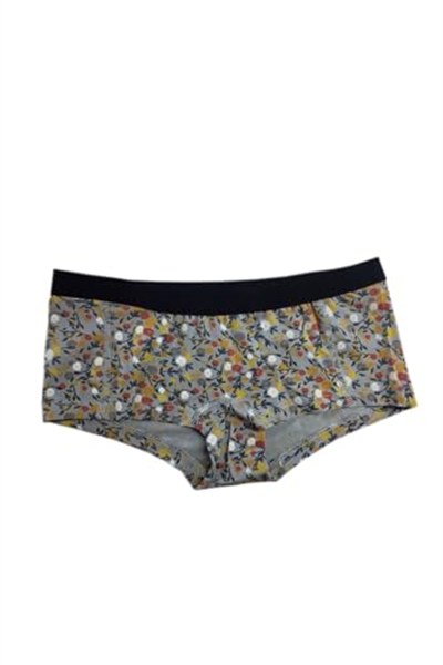 Darkzone Kadın Çiçek Desenli Pamuk Boyshort Boxer-1