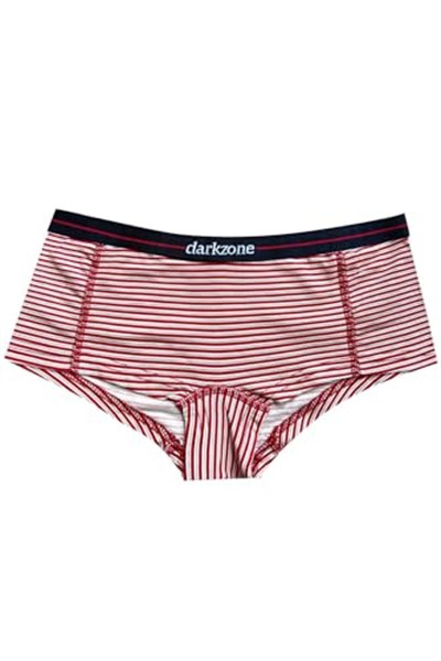 Darkzone Kadın Çizgi Desenli Pamuk Boyshort Boxer-1