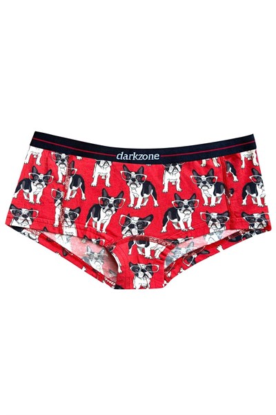 Darkzone Kadın Köpek Desenli Dijital Baskılı Pamuk Boyshort Boxer-1