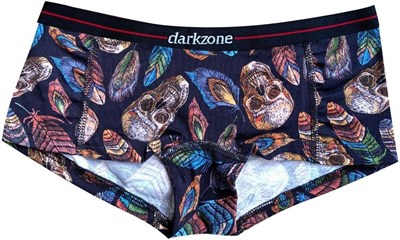 Darkzone Kadın Kurukafa Desenli Dijital Baskılı Pamuk Boyshort Boxer-1