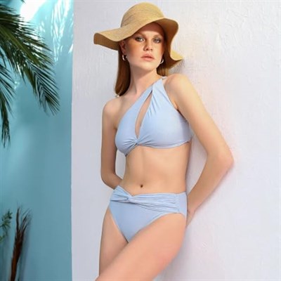 Dayana Yüksek Bel Tasarım İtalyan Kumaş Bikini