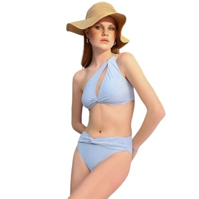 Dayana Yüksek Bel Tasarım İtalyan Kumaş Bikini
