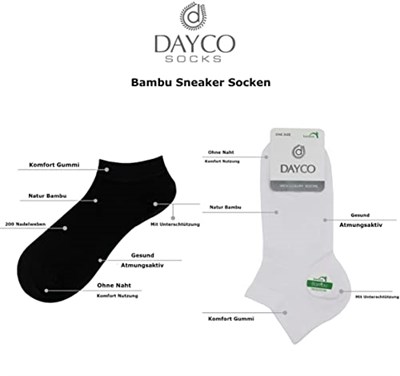 Dayco BAMBU Kadın PATİK ÇORABI (6 ADET)