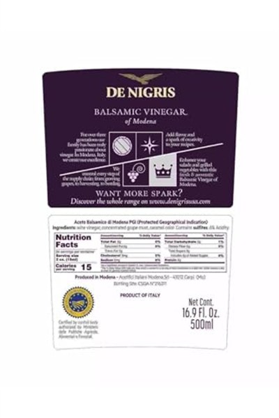 De Nigris Balzamik Sirke 500 Ml