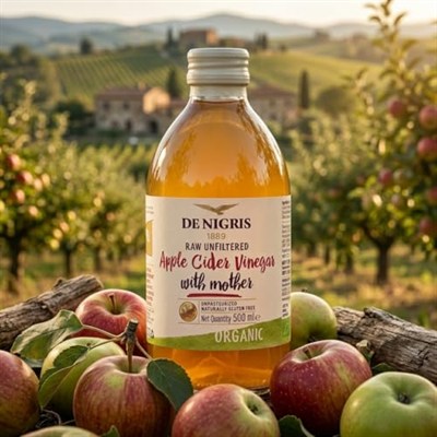 DE NIGRIS ORGANİK ELMA SİRKESİ -FİLTRESİZ- 500 ML