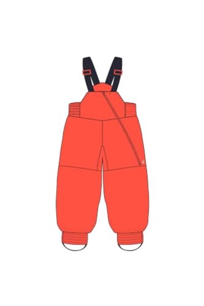 Decathlon Wedze Çocuk Kayak Pantolonu, 1-5 Yaş, Turuncu, BIB 500 Toddler