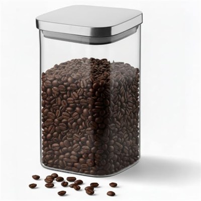 Deconox 1100ml Sızdırmaz Vakumlu Metal Kapaklı Borosilikat Cam Kavanoz – Hava Geçirmez & Dayanıklı Gıda Saklama Kabı (10cm x 17cm)