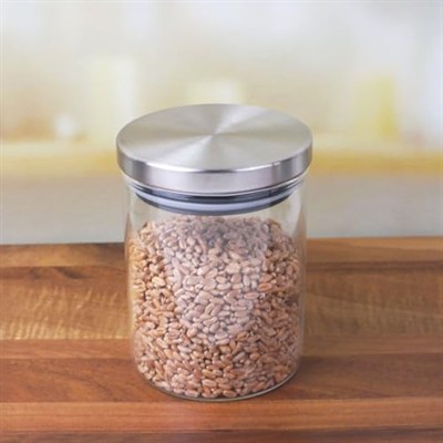 Deconox 300 Ml Vakumlu Metal Kapaklı Borosilikat Cam Kavanoz (8.5cm*10cm) 1 Adet