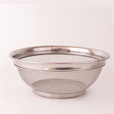 Deconox Paslanmaz Çelik Kulpsuz Süzgeç 22cm, Paslanmaz Pirinç Süzgeci, Paslamaz Çelik Mutfak Süzgeci