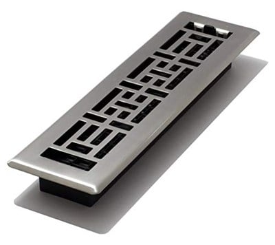 Decor Grates AJH212-NKL 5 cm x 30,5 cm Oriental Zemin Kayıt, Fırçalanmış Nikel