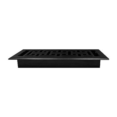 Decor Grates AJH410-BLK Oriental Kat Kaydı, 10x25 cm, Dokulu Siyah