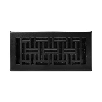 Decor Grates AJH410-BLK Oriental Kat Kaydı, 10x25 cm, Dokulu Siyah