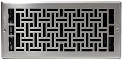 Decor Grates AJL614W-NKL Oriental Duvar Kaydı, 15,5 cm x 30,5 cm, Nikel