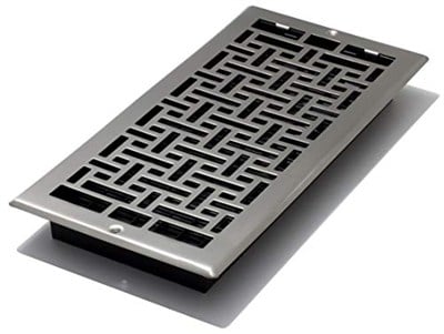 Decor Grates AJL614W-NKL Oriental Duvar Kaydı, 15,5 cm x 30,5 cm, Nikel