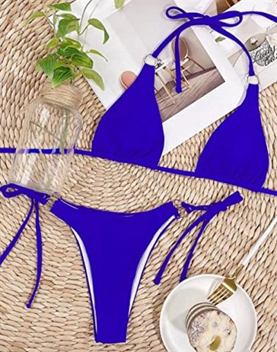 DEEP BEACH İp ve halka detaylı bikini takım SAKS 34