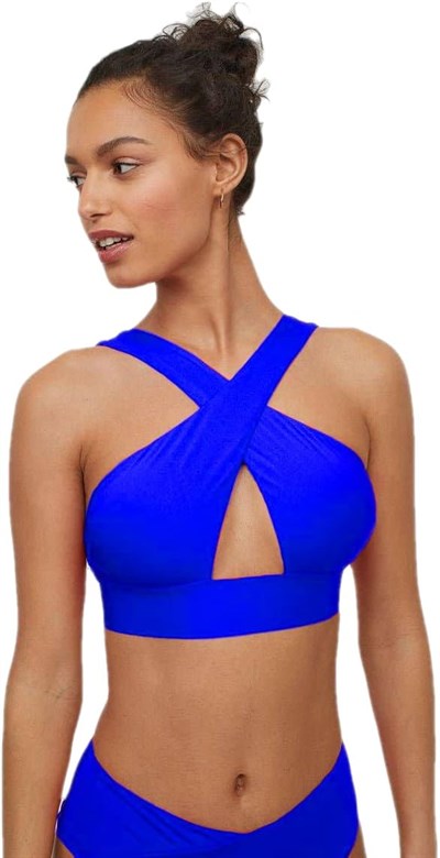 DEEP BEACH SAKS GENİŞ OMUZ ASKILI, ANVELOP KESİMLİ BIKINI ÜSTÜ DB200518M SAKS 36