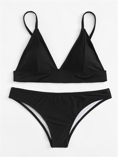 DEEP BEACH SİYAH KAPLI BİKİNİ TAKIM DB200051BT SİYAH 36