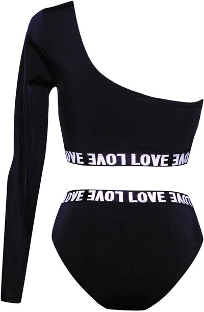 DEEP BEACH TEK KOLLU BIKINI TAKIM DB200512BT SİYAH 40