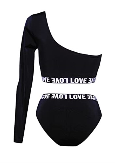 DEEP BEACH TEK KOLLU BIKINI TAKIM DB200512BT SİYAH 34