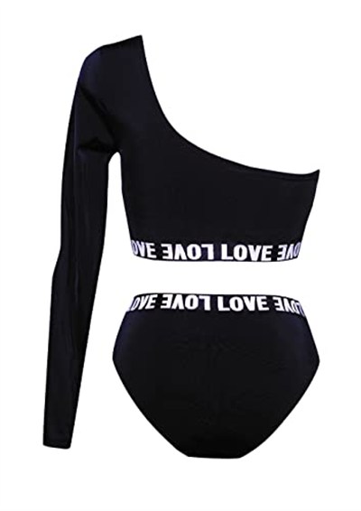 DEEP BEACH TEK KOLLU BIKINI TAKIM DB200512BT SİYAH 40