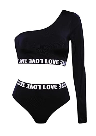 DEEP BEACH TEK KOLLU BIKINI TAKIM DB200512BT SİYAH 40