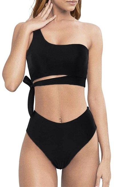 DEEP BEACH YANDAN BAĞLAMALI BİKİNİ TAKIM DB200706BT SIYAH 42