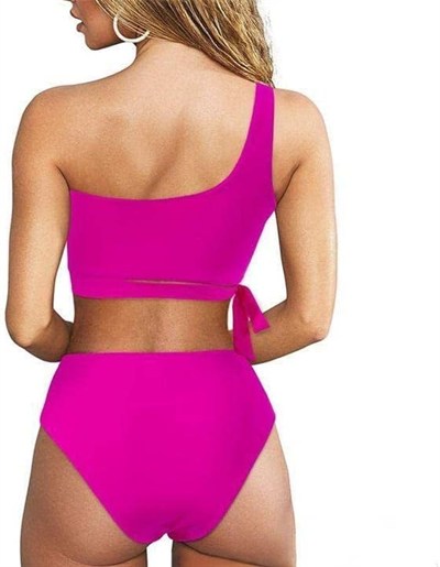 DEEP BEACH YANDAN BAĞLAMALI BİKİNİ TAKIM DB200706BT FUŞYA 38