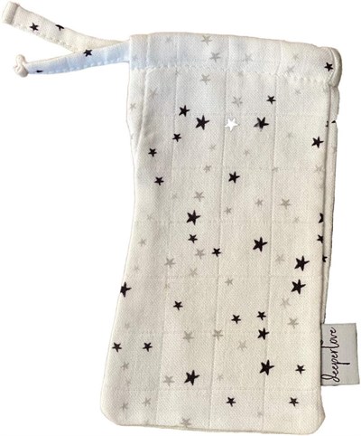 Deeperlove Little Stars Muslin Biberon Kesesi