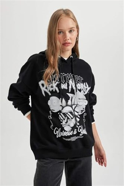 DeFacto B3005AX Kapüşonlu Sweatshirt Kadın