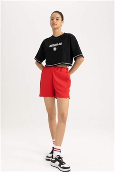 DeFacto B9953AX Kısa Kollu T-Shirt Kadın