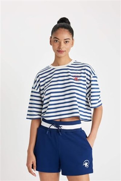 DeFacto C5822AX Kısa Kollu T-Shirt Kadın