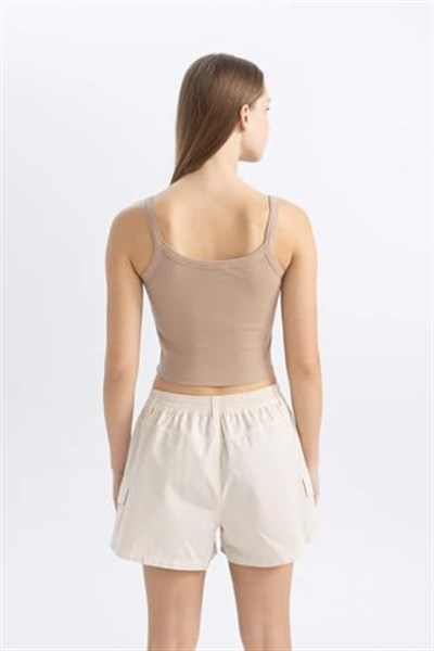 DeFacto Coool Fitted Vücuda Oturan Fitilli Kaşkorse Basic Düz Atlet