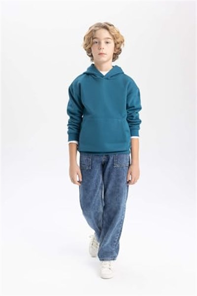 DeFacto Erkek Çocuk Regular Fit Kapüşonlu Sweatshirt