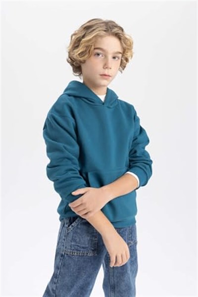 DeFacto Erkek Çocuk Regular Fit Kapüşonlu Sweatshirt