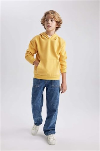DeFacto Erkek Çocuk Regular Fit Kapüşonlu Sweatshirt