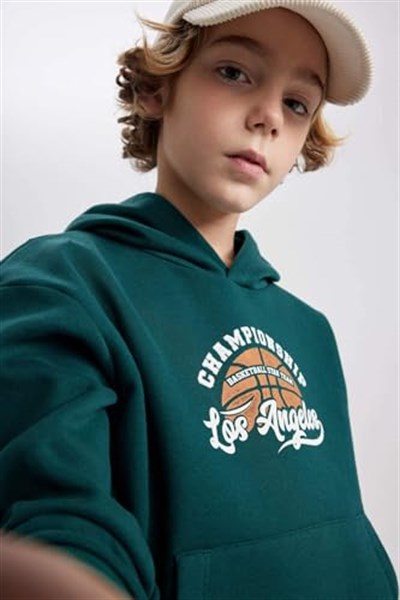 DeFacto Erkek Çocuk Regular Fit Kapüşonlu Sweatshirt