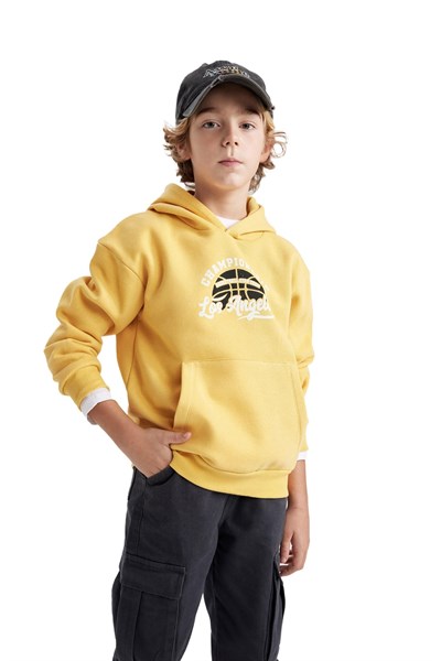 DeFacto Erkek Çocuk Regular Fit Kapüşonlu Sweatshirt