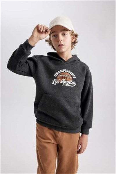 DeFacto Erkek Çocuk Regular Fit Kapüşonlu Sweatshirt