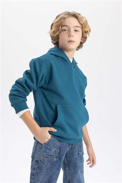 DeFacto Erkek Çocuk Regular Fit Kapüşonlu Sweatshirt