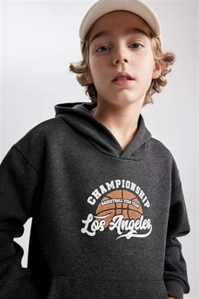 DeFacto Erkek Çocuk Regular Fit Kapüşonlu Sweatshirt